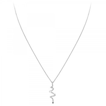 Collier SC Crystal orné d'un véritable diamant noir