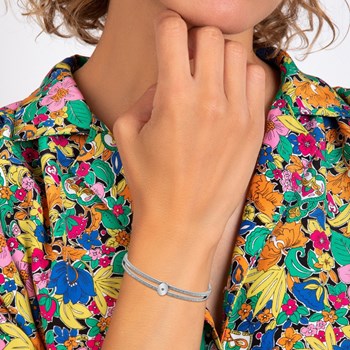 SC Kristallen armband versierd met een echte diamant