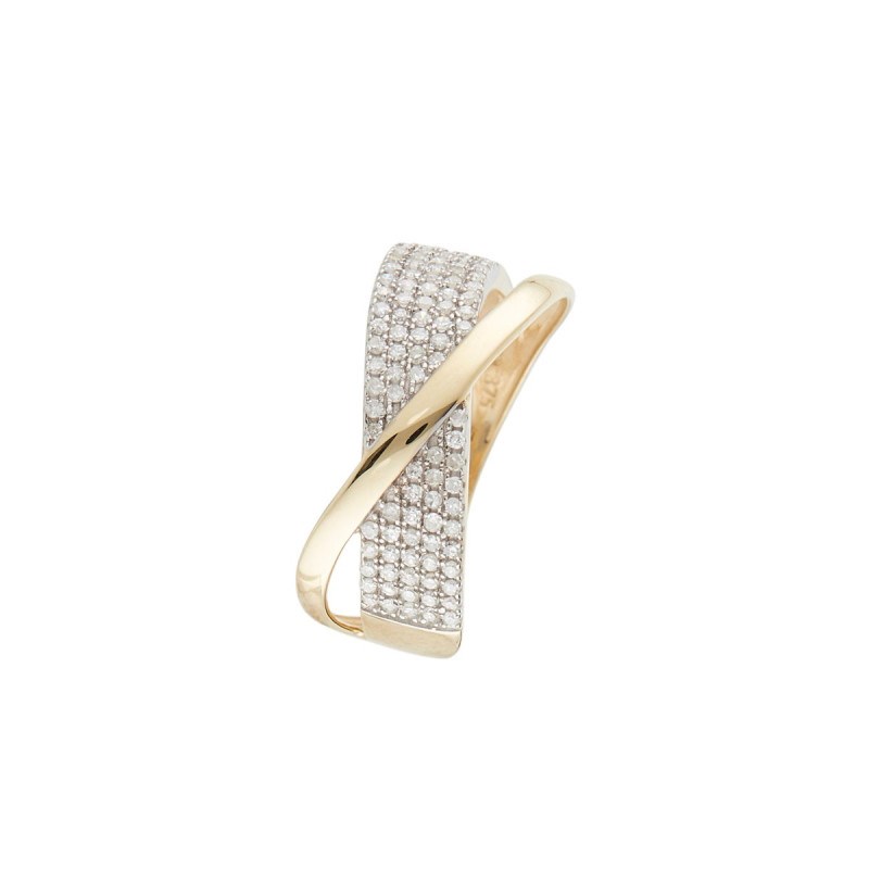 Bague ' Lydie' Or jaune et Diamant