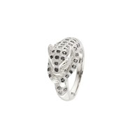 Bague 'Emeline' Or blanc et Grenat