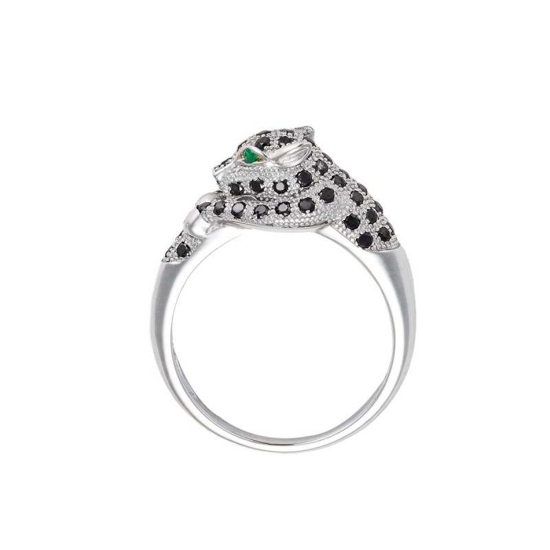 Bague 'Emeline' Or blanc et Grenat - vue 5