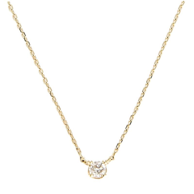 Collier solitaire Or et Diamants