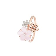 Bague ' Rose' Or rose et Diamant