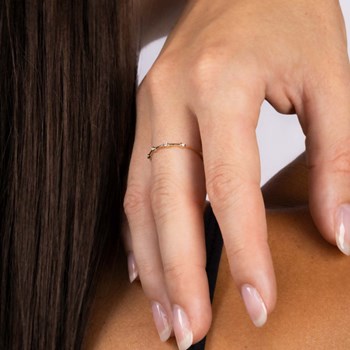Bague ' Domitille' Or jaune et Diamant