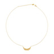 Collier acier jaune 40+5cm