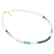 Collier 'Atlacoya' Opale, Turquoise et Malachite