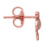 Boucles d'oreilles Flamant rose - Argent - vue V2