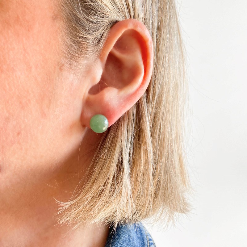 Boucles d'oreilles avec perles Aventurine Verte - vue 2