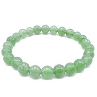 Bracelet extensible avec perles Aventurine Verte