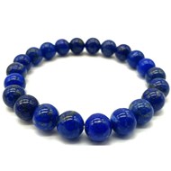 Bracelet extensible avec perles Lapis Lazuli