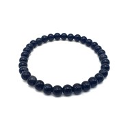 Bracelet extensible avec perles Onyx Noir