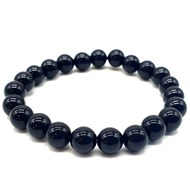 Bracelet extensible avec perles Onyx Noir