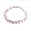 Bracelet extensible avec perles Quartz Rose - vue V1