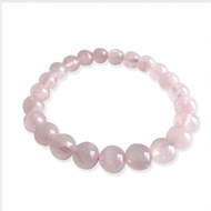 Bracelet extensible avec perles Quartz Rose