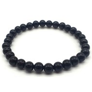 Bracelet extensible avec perles Tourmaline Noire