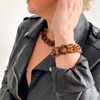 Bracelet mailles motifs léopard - vue V2