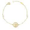 Bracelet Or 18 Carats 750/000 Jaune Nacre - Main de Fatma - vue V1