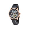 Montre homme automatique squellete Earnshaw - Bracelet cuir véritable - Longitude - vue V1