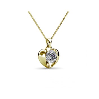 Simply Love Pendants - Gold and Crystal