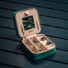 Boîte à bijoux velours vert émeraude - vue V3