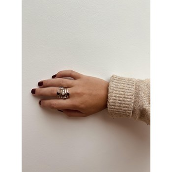 Bague argent multi pierres fines