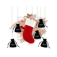 Cadeaux de Noël - 5 bijoux et 1 élégante chaussette à suspendre - Or Rosé