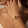 Bracelet Chaine Argent Rhodié Omega - vue V2