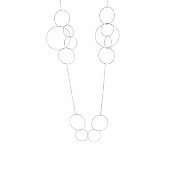 Zilveren Ketting Diamanté Rhodium Laura