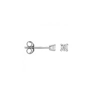 Boucles d'oreilles 'Divine Brillante' Or blanc et Diamant