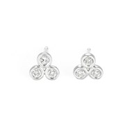 Boucles d'oreilles 'Trio' Or et Diamants