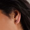 Boucles d'oreilles 'Etoile' Or, Rubis et Diamants - vue V2