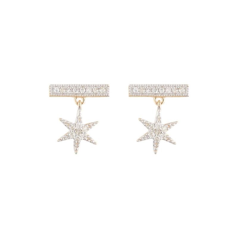 Boucles d'oreilles 'Stuga' Or et Diamants