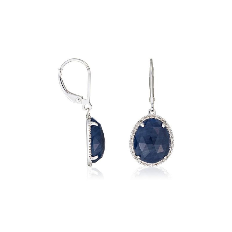 Boucles d'oreilles 'Bermudes Nouvelles' Or et Diamants