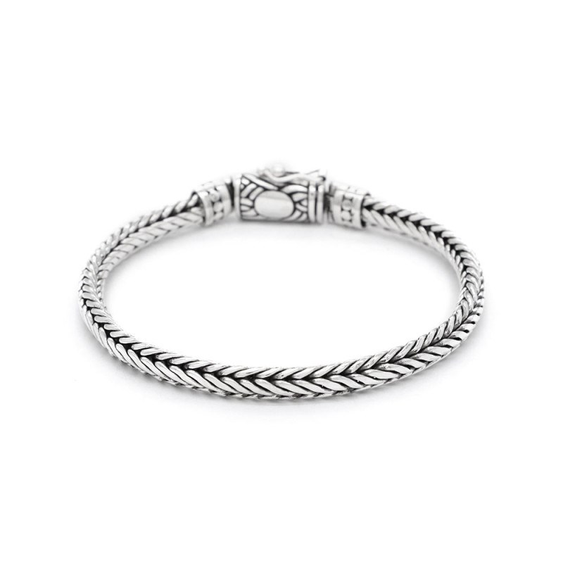 Bracelet Homme Argent 925/1000'Janus' Taille L