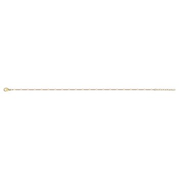 Vergulde enkelbandketting