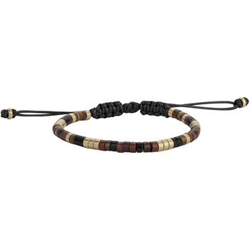 Bracelet souple Naïm en Acier 316L avec oeil de tigre multicolore