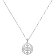 Collier mono-motif en Argent avec oxyde de zirconium blanc