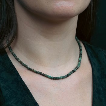 Serena necklace in African turquoise stones