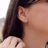 Boucles d'oreilles créoles Serena en pierres Tourmaline - vue V5