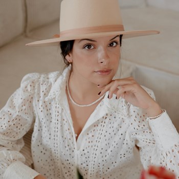 Boucles d'oreilles créoles Serena en Pierres de Lune