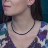 Collier, bracelet et boucles d'oreilles Serena en pierres Grenat - vue V5