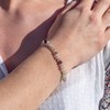 Collier, bracelet et boucles d'oreilles Serena en pierres Fluorite - vue V3