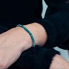 Collier, bracelet et boucles d'oreilles Serena en pierres Apatite - vue V4