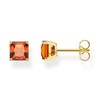 Boucles d'oreilles Thomas Sabo argent doré oxyde_x000D_
orange - vue V1
