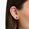Boucles d'oreilles Thomas Sabo argent doré oxyde_x000D_
orange - vue V2