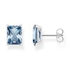 Boucles d'oreilles Thomas Sabo argent oxyde bleu
rectangulaire - vue V1