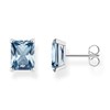 Boucles d'oreilles Thomas Sabo argent oxyde bleu_x000D_
rectangulaire - vue V1