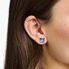 Boucles d'oreilles Thomas Sabo argent oxyde bleu_x000D_
rectangulaire - vue V2