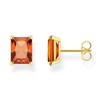 Boucles d'oreilles Thomas Sabo argent doré oxyde_x000D_
orange rectangulaire - vue V1