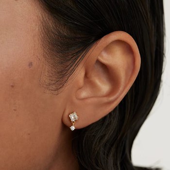 Boucle d'oreille individuelle PdPaola Eli dorée
